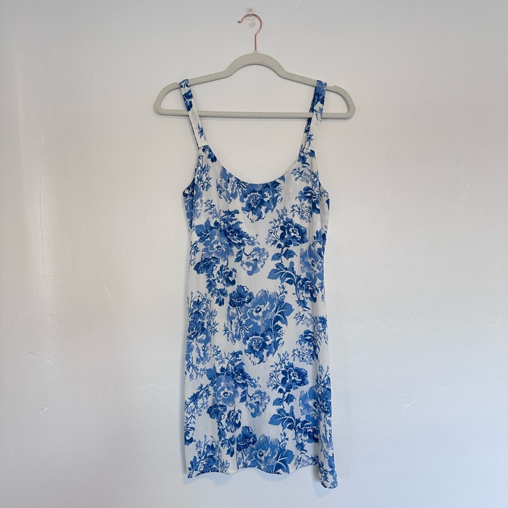Reformation Blue Floral Dress